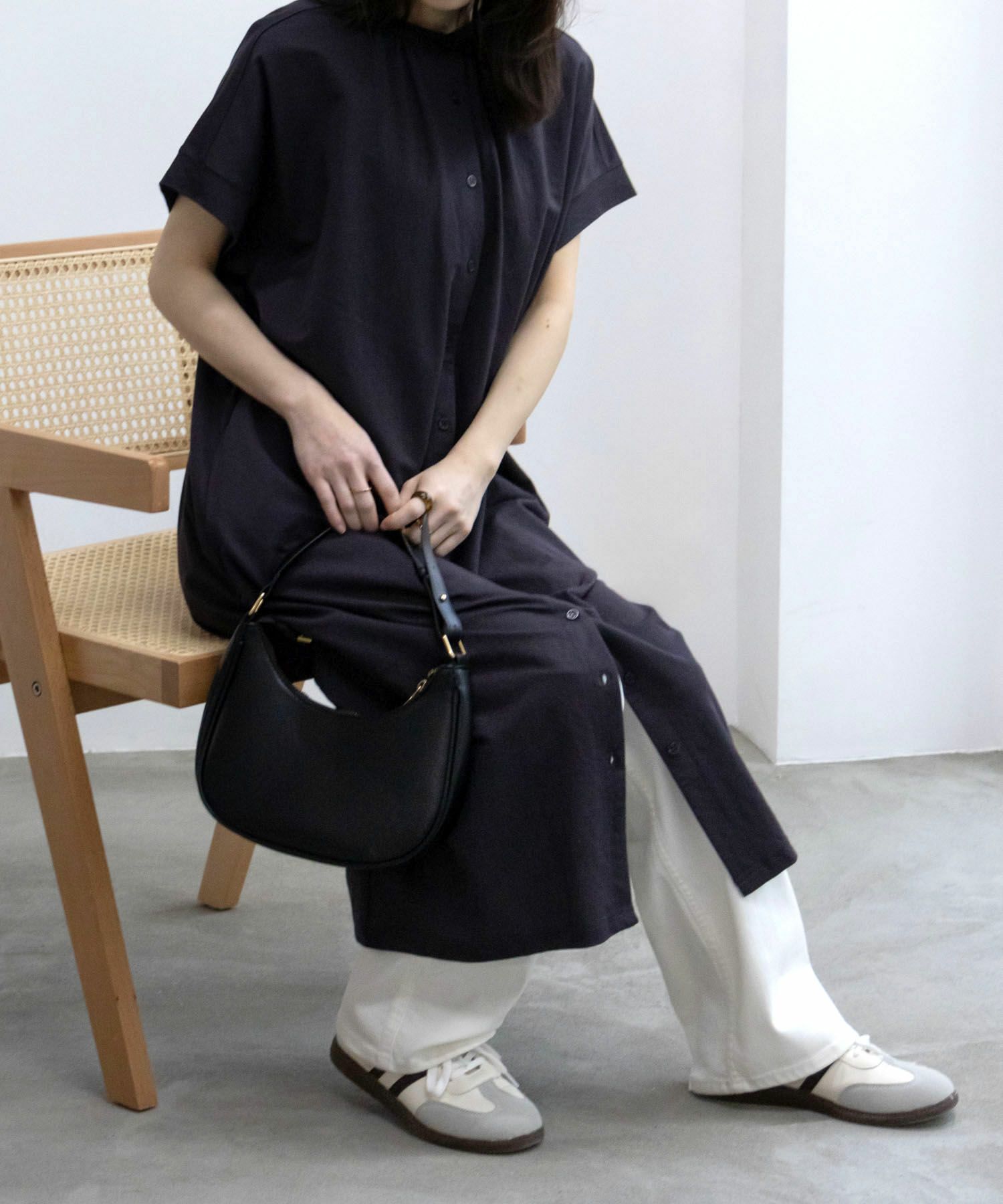 Howdy Marie 接触冷感前開きワンピース レディース 