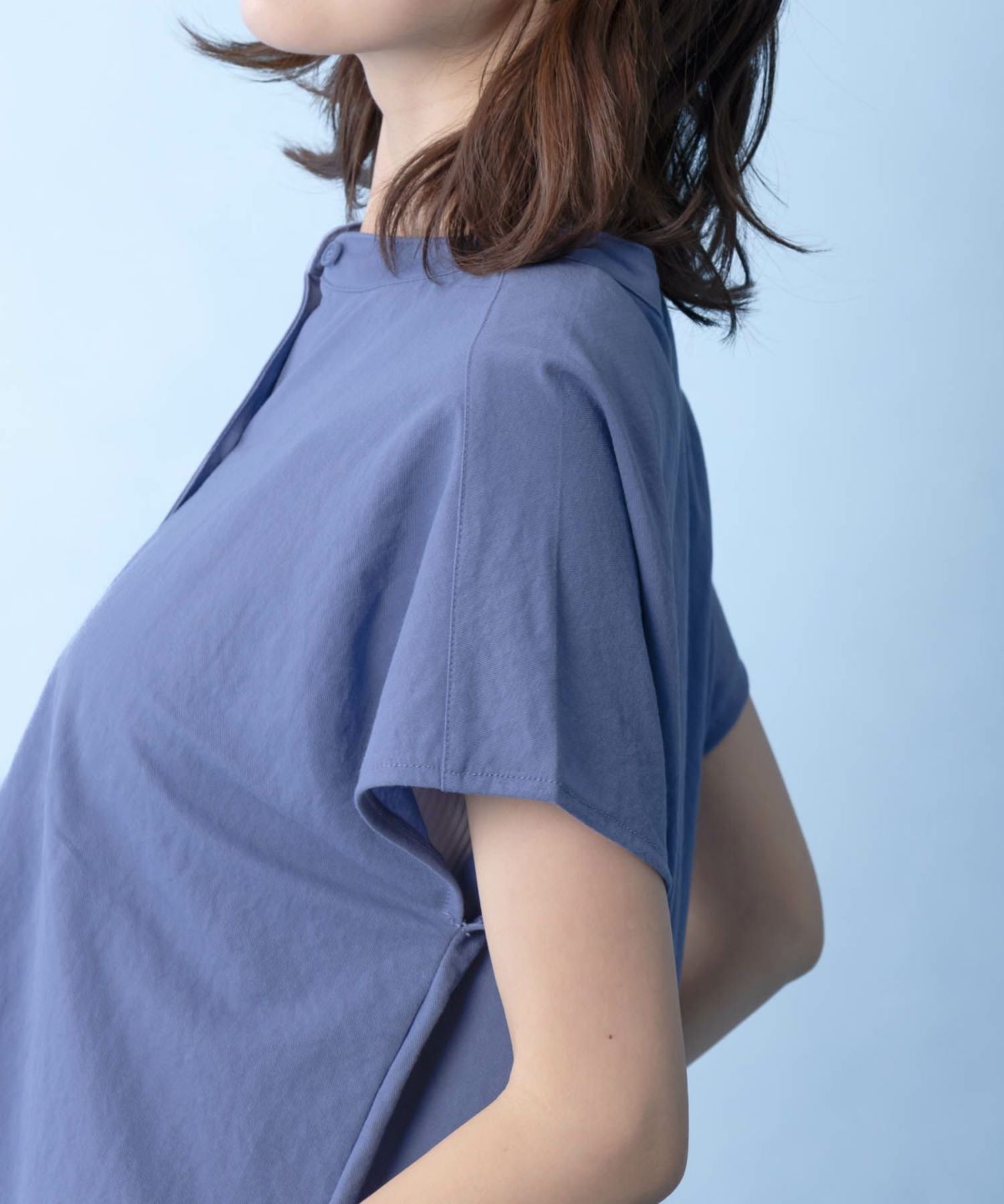 NAVY SARARI 前開きシャツ レディース