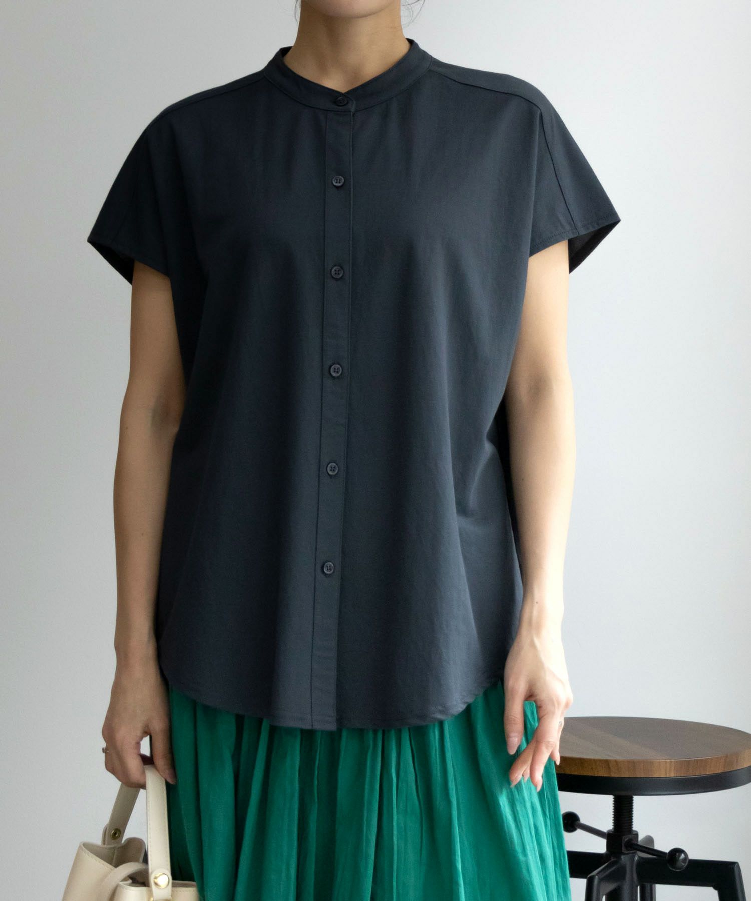 NAVY SARARI  前開きシャツ レディース商品サムネイル-7