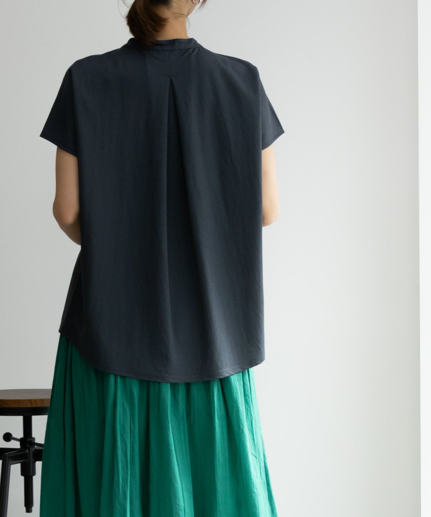 NAVY SARARI 前開きシャツ レディース