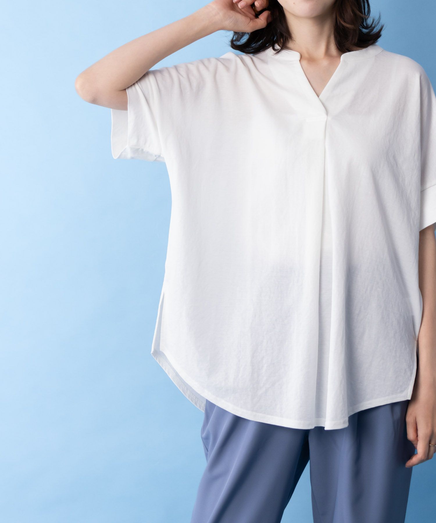 NAVY SARARI  スキッパープルオーバー レディース商品サムネイル-1