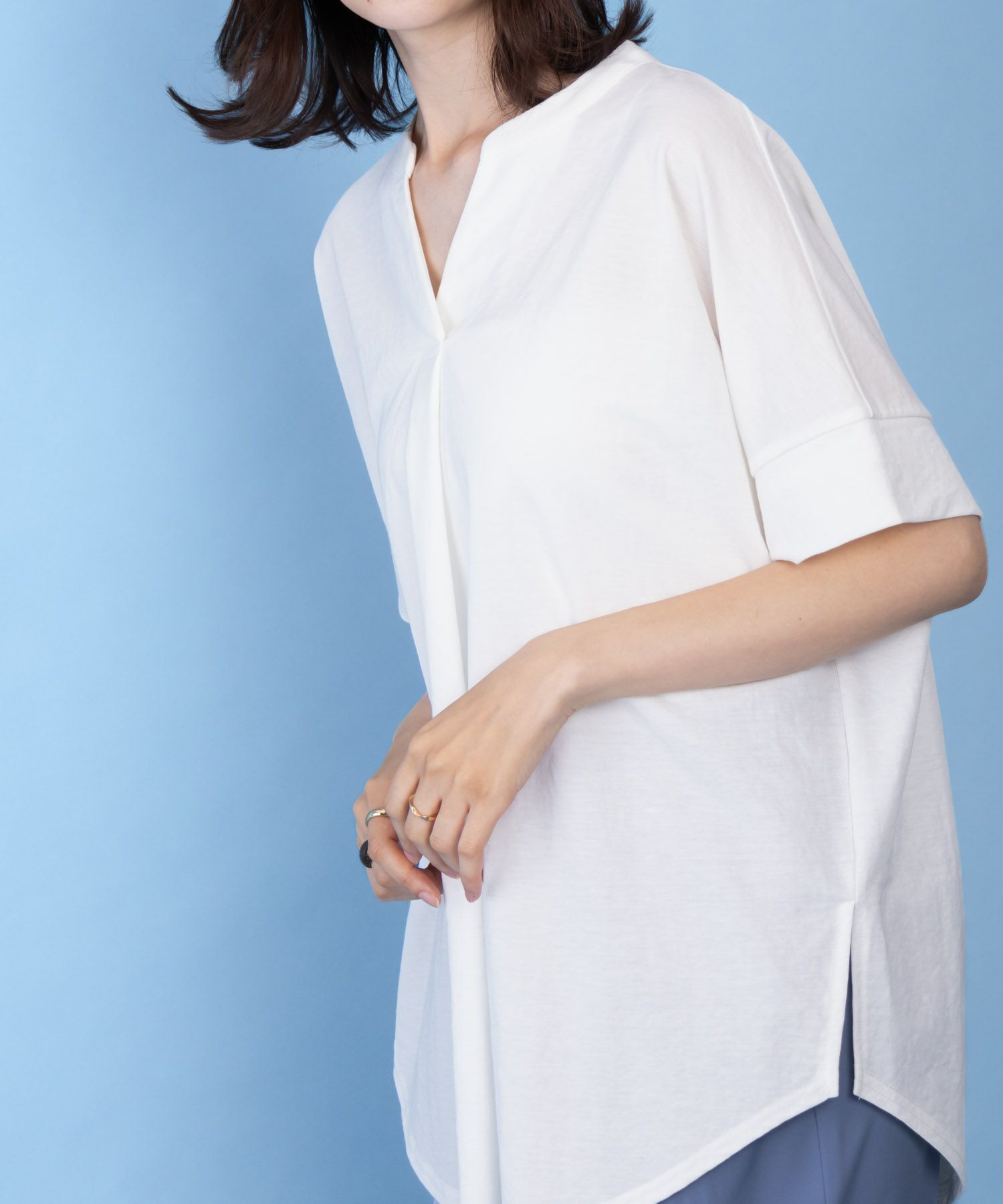 NAVY SARARI スキッパープルオーバー レディース商品サムネイル-2