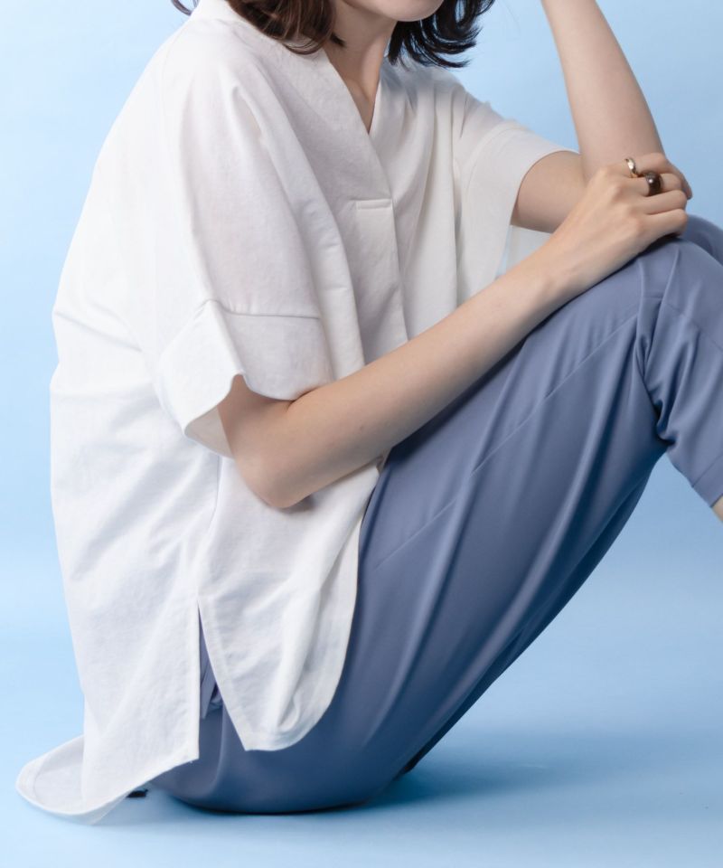 NAVY SARARI スキッパープルオーバー レディース商品画像-3