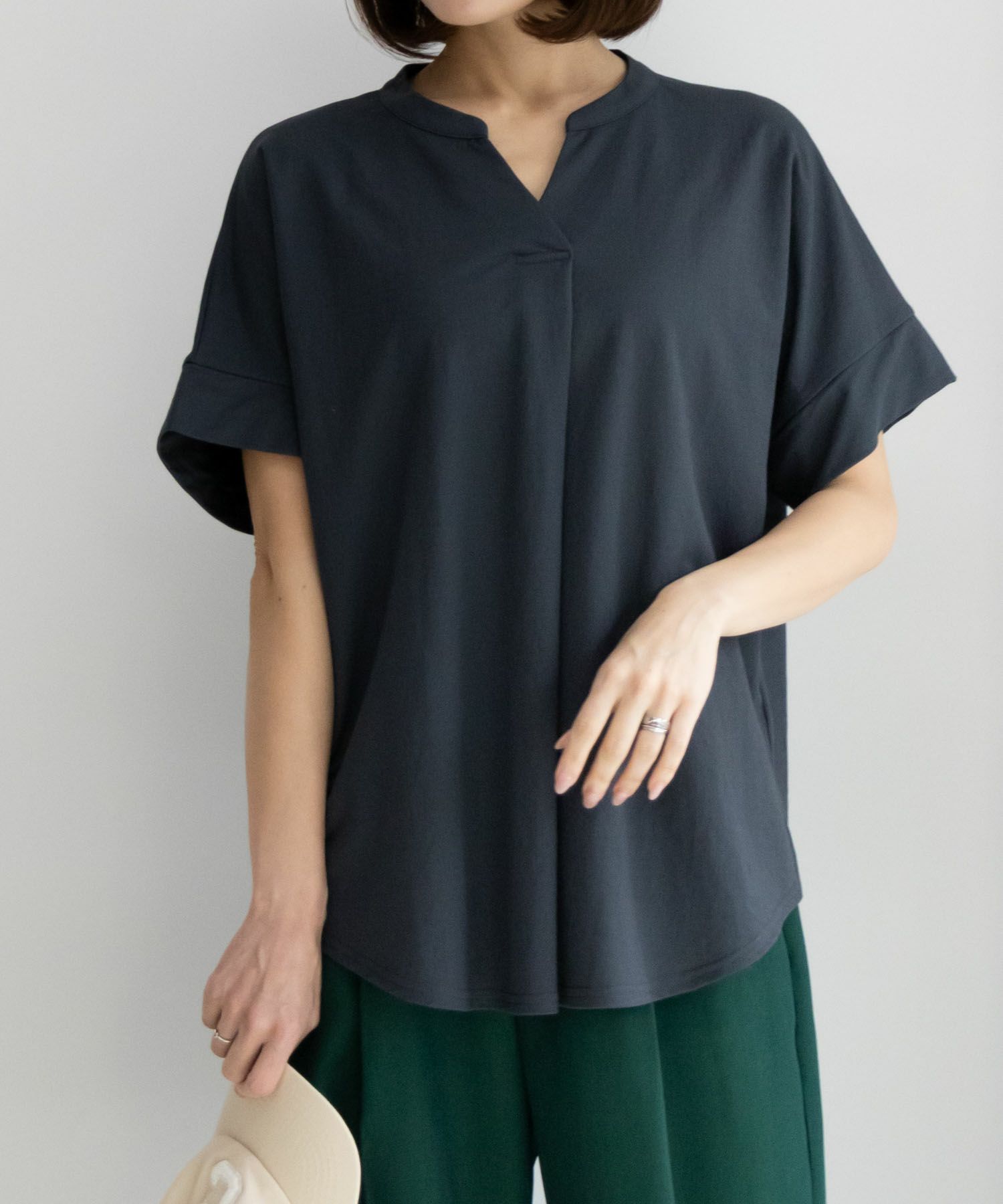 NAVY SARARI  スキッパープルオーバー レディース商品サムネイル-9
