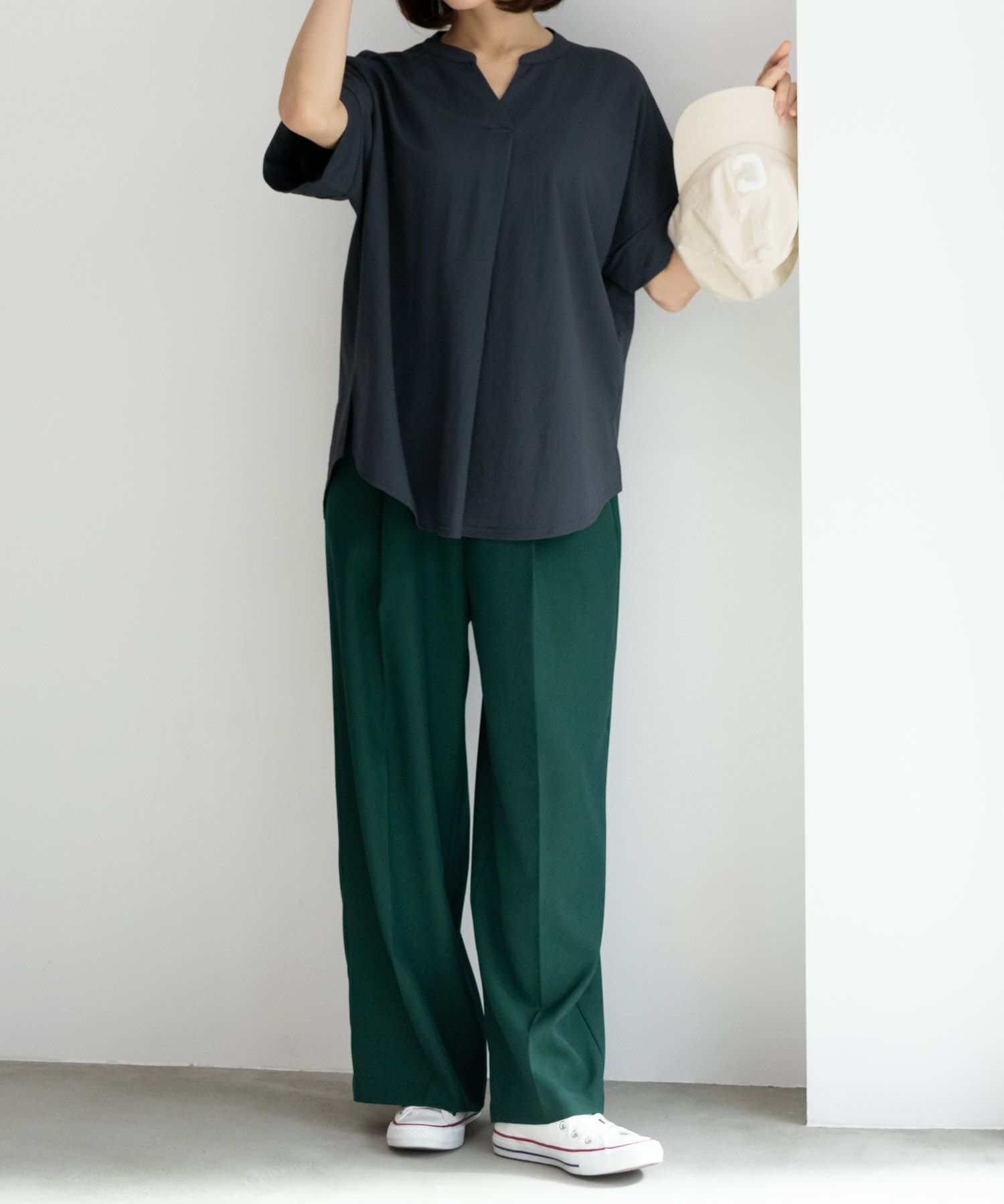 NAVY SARARI スキッパープルオーバー レディース商品サムネイル-14