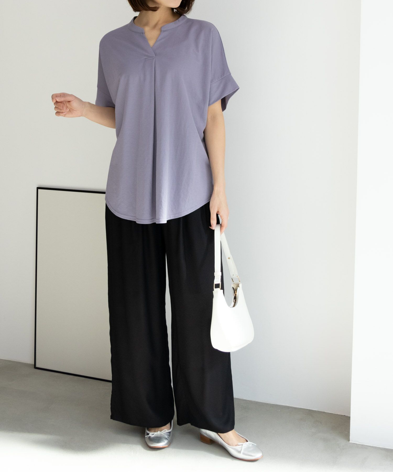 NAVY SARARI スキッパープルオーバー レディース