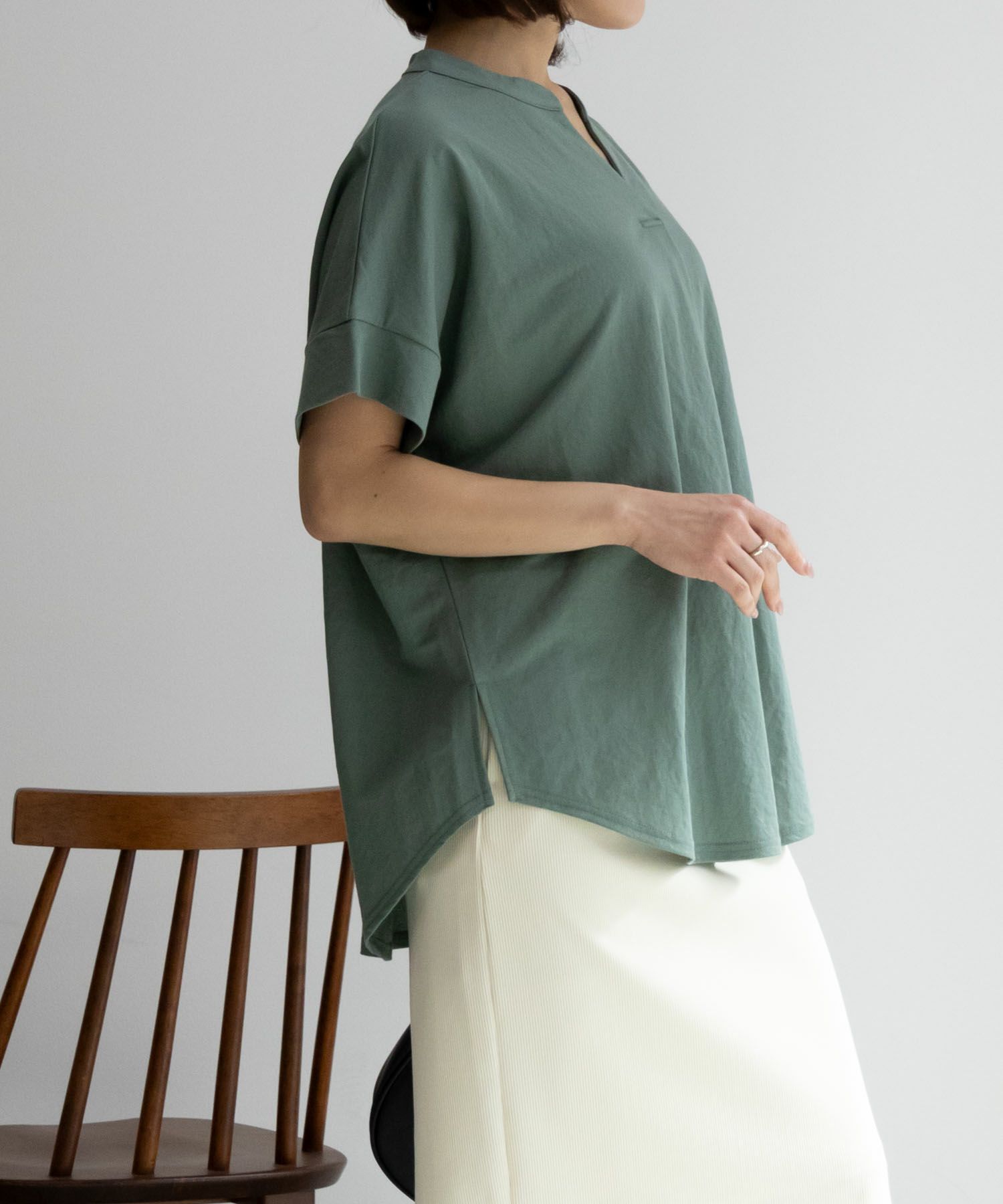 NAVY SARARI スキッパープルオーバー レディース商品サムネイル-17
