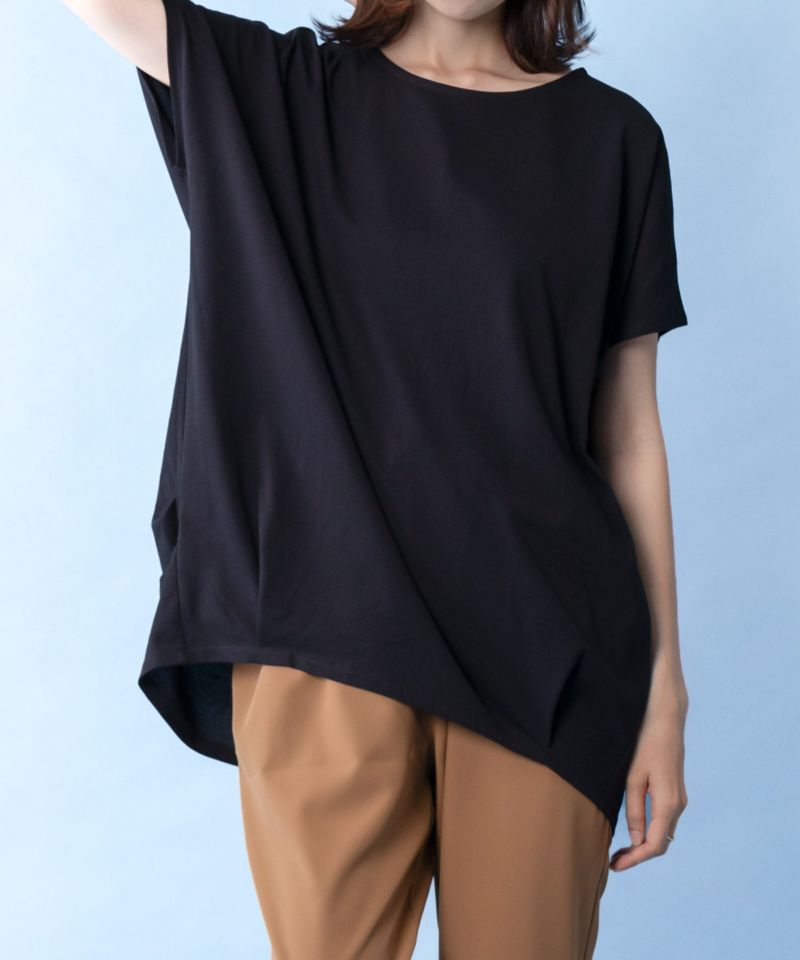 NAVY SARARI サラリピュール ドルマンTシャツ レディース メール便 対応商品商品画像-1