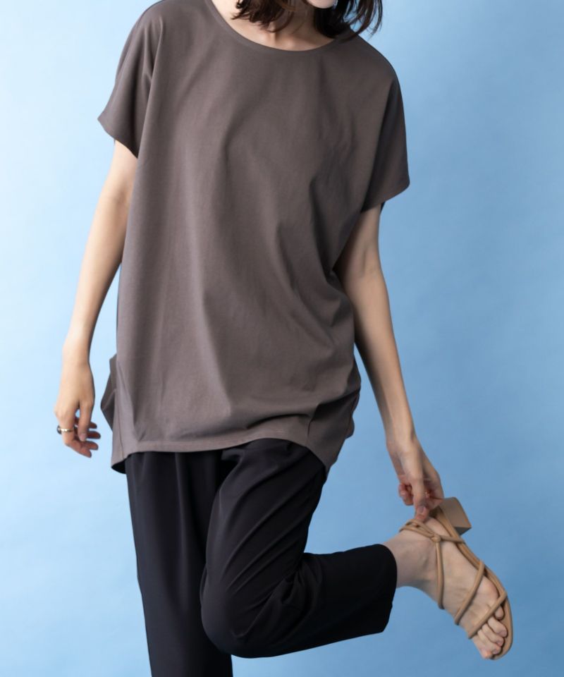 NAVY SARARI サラリピュール ドルマンTシャツ レディース メール便 対応商品商品画像-4