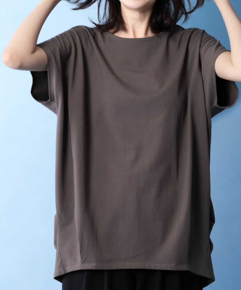 NAVY SARARI サラリピュール ドルマンTシャツ レディース メール便 対応商品商品画像-5