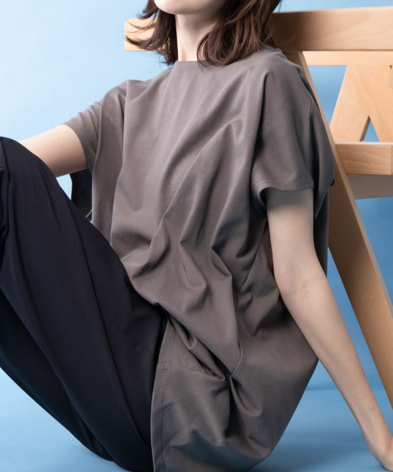 NAVY SARARI サラリピュール ドルマンTシャツ レディース メール便 対応商品商品画像-6