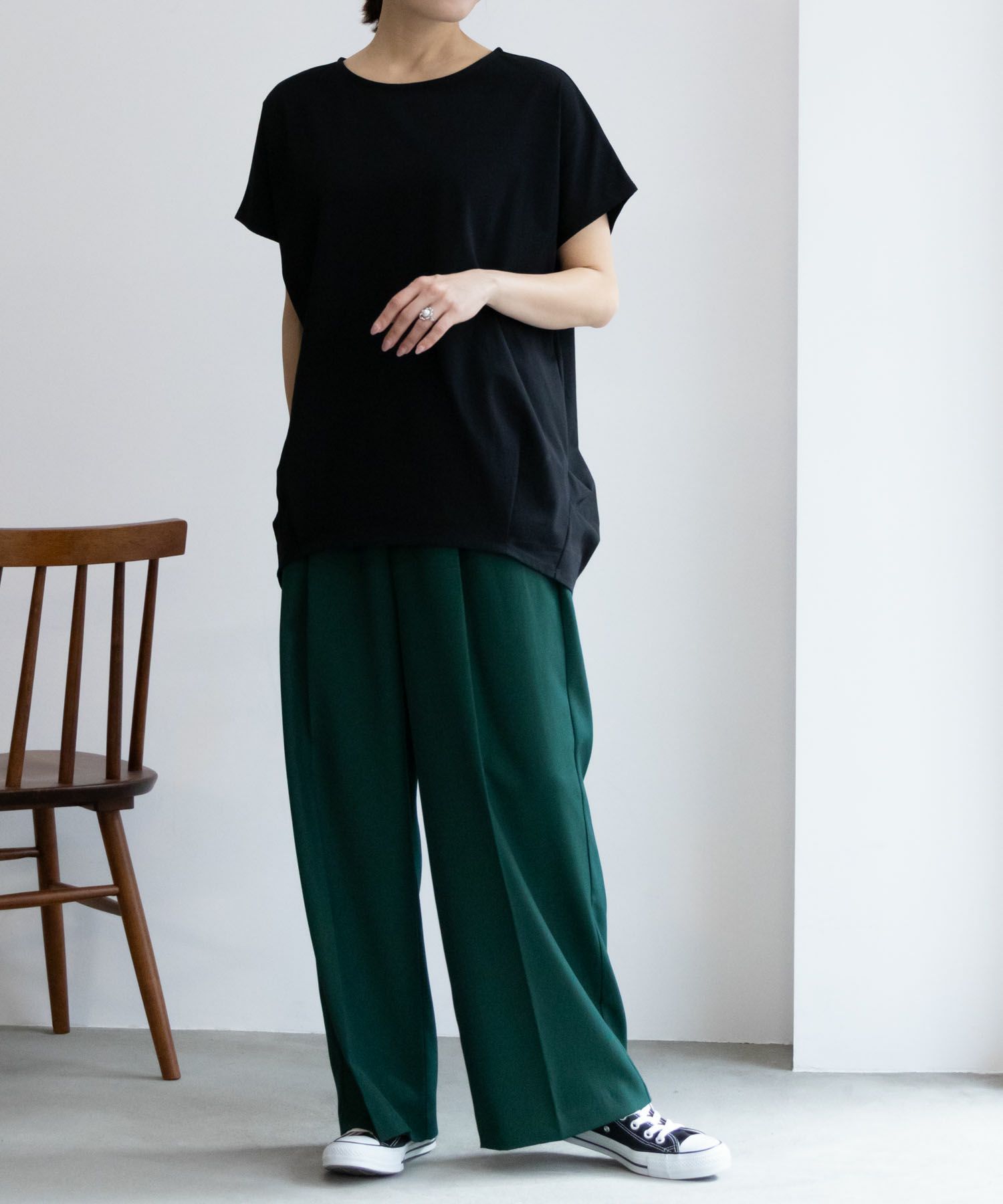 NAVY SARARI サラリピュール ドルマンTシャツ レディース メール便 対応商品商品サムネイル-11