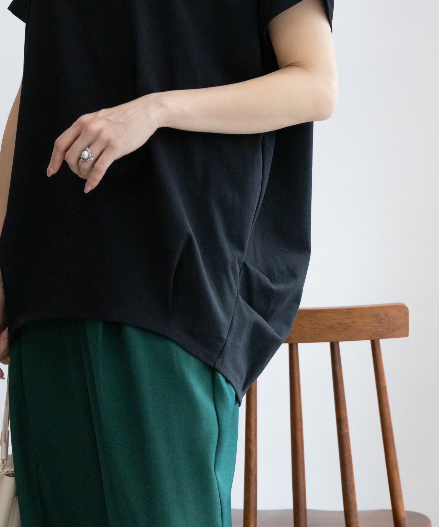 NAVY SARARI サラリピュール ドルマンTシャツ レディース メール便 対応商品商品サムネイル-18