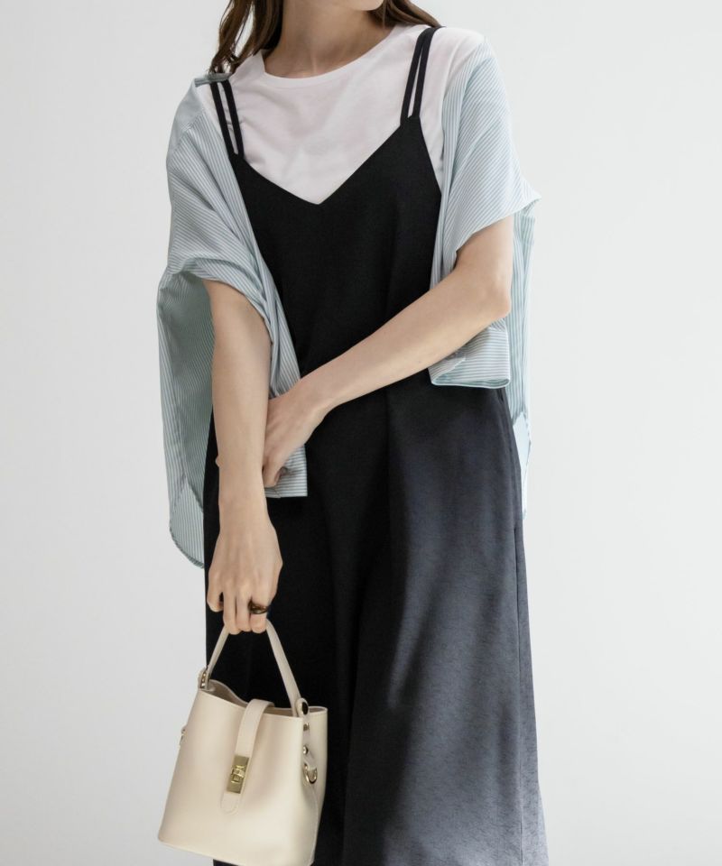 NAVY 麻ライクキャミワンピースアンサンブル レディース商品画像-4