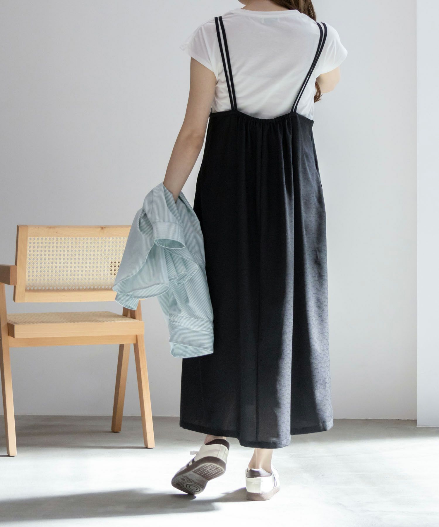 [期間限定価格]NAVY  麻ライクキャミワンピースアンサンブル レディース商品サムネイル-8