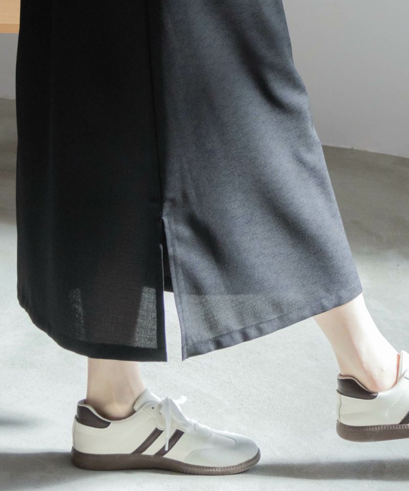 NAVY  麻ライクキャミワンピースアンサンブル レディース商品画像-9