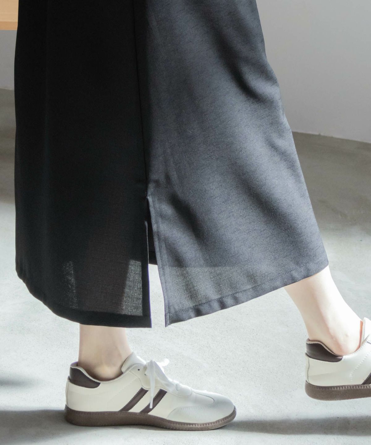 NAVY 麻ライクキャミワンピースアンサンブル レディース