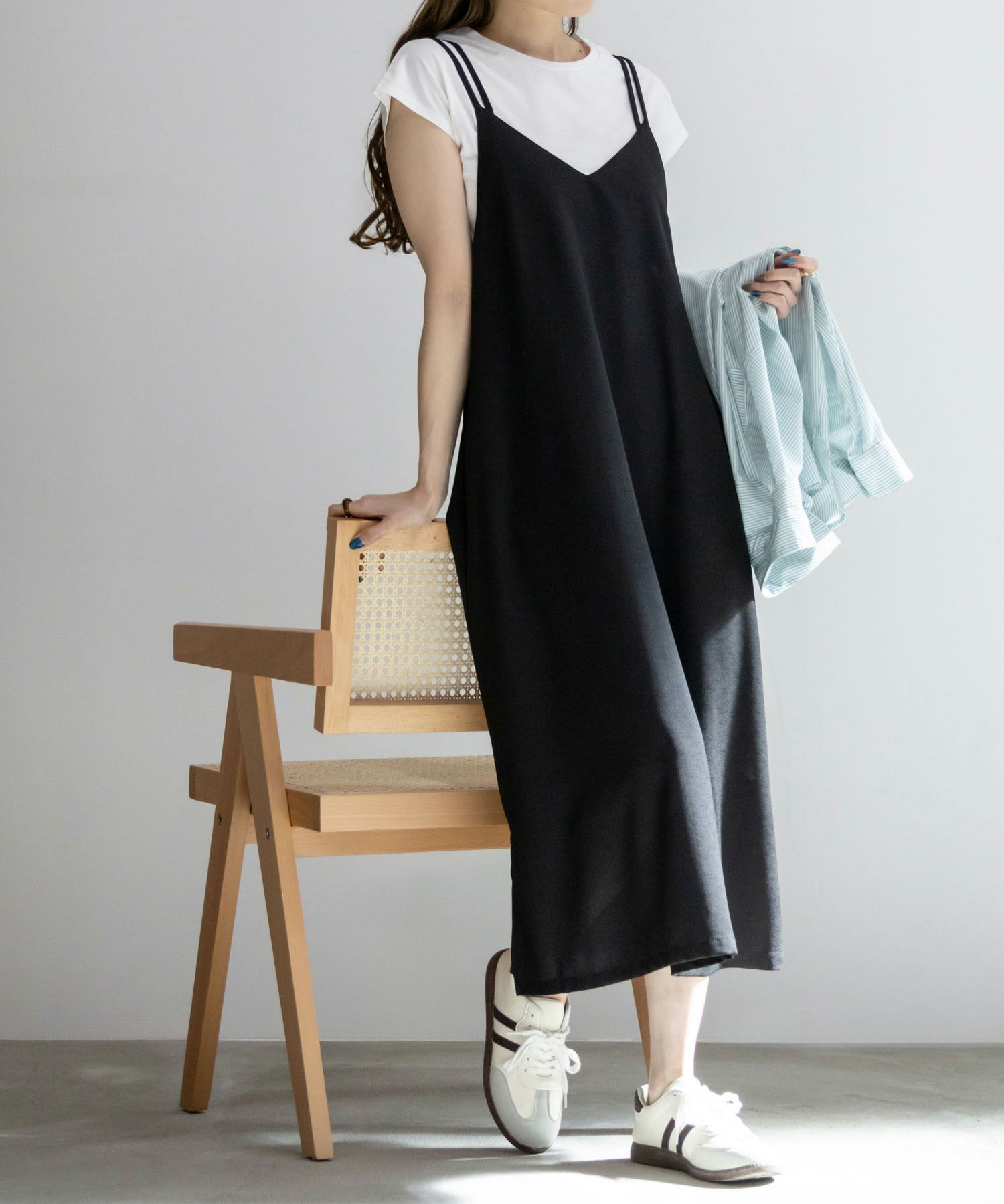 [期間限定価格]NAVY  麻ライクキャミワンピースアンサンブル レディース商品サムネイル-11