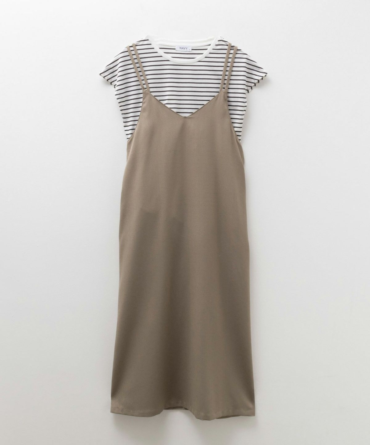 NAVY 麻ライクキャミワンピースアンサンブル レディース