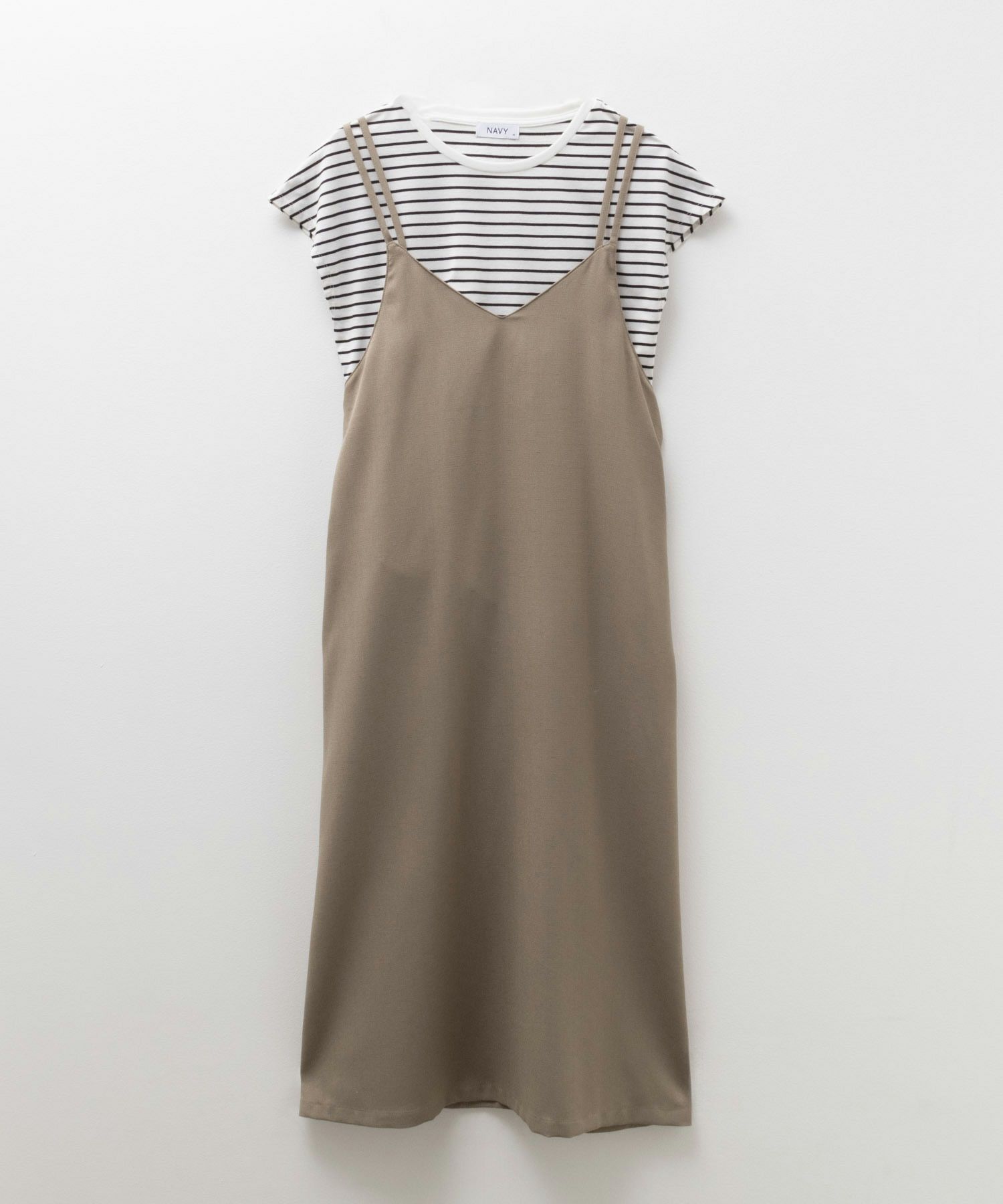 NAVY 麻ライクキャミワンピースアンサンブル レディース