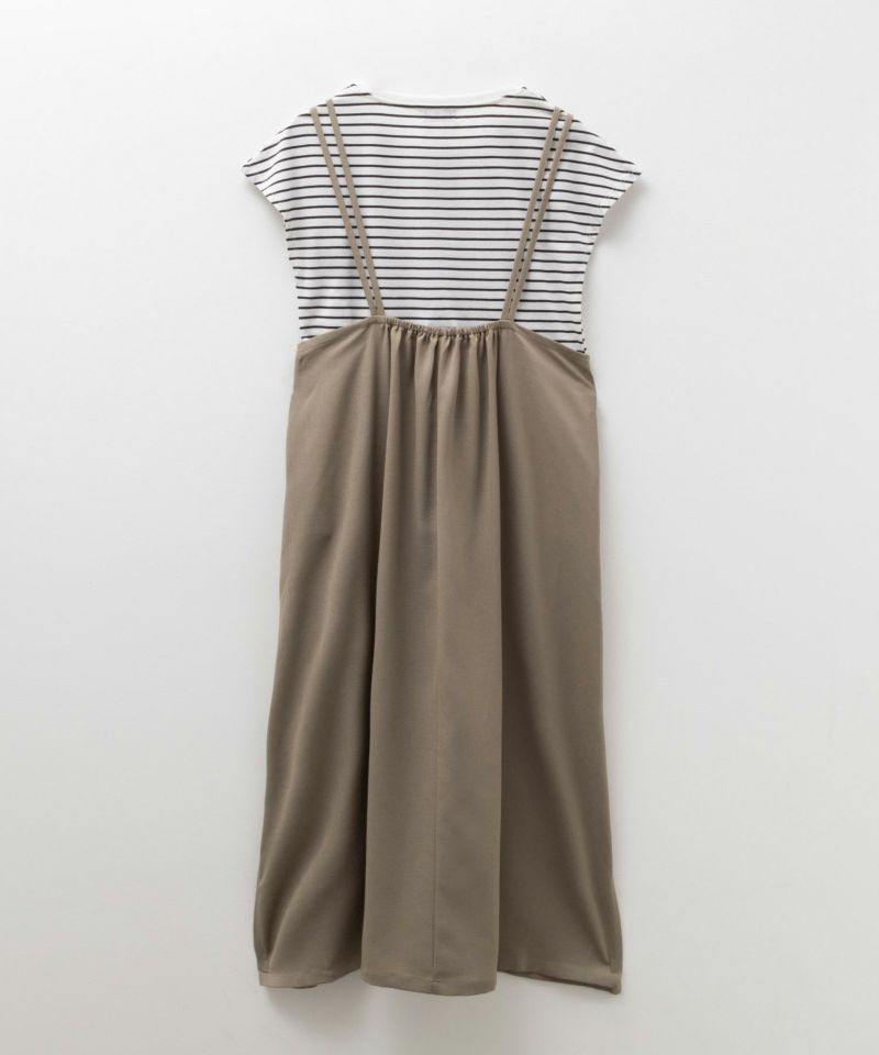 NAVY  麻ライクキャミワンピースアンサンブル レディース商品画像-19