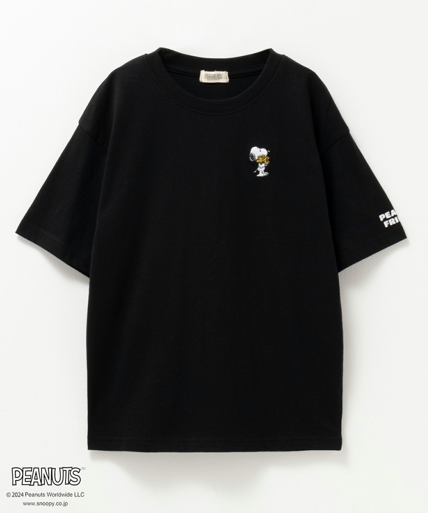 PEANUTS SNOOPY ワンポイント刺繍Tシャツ キッズ