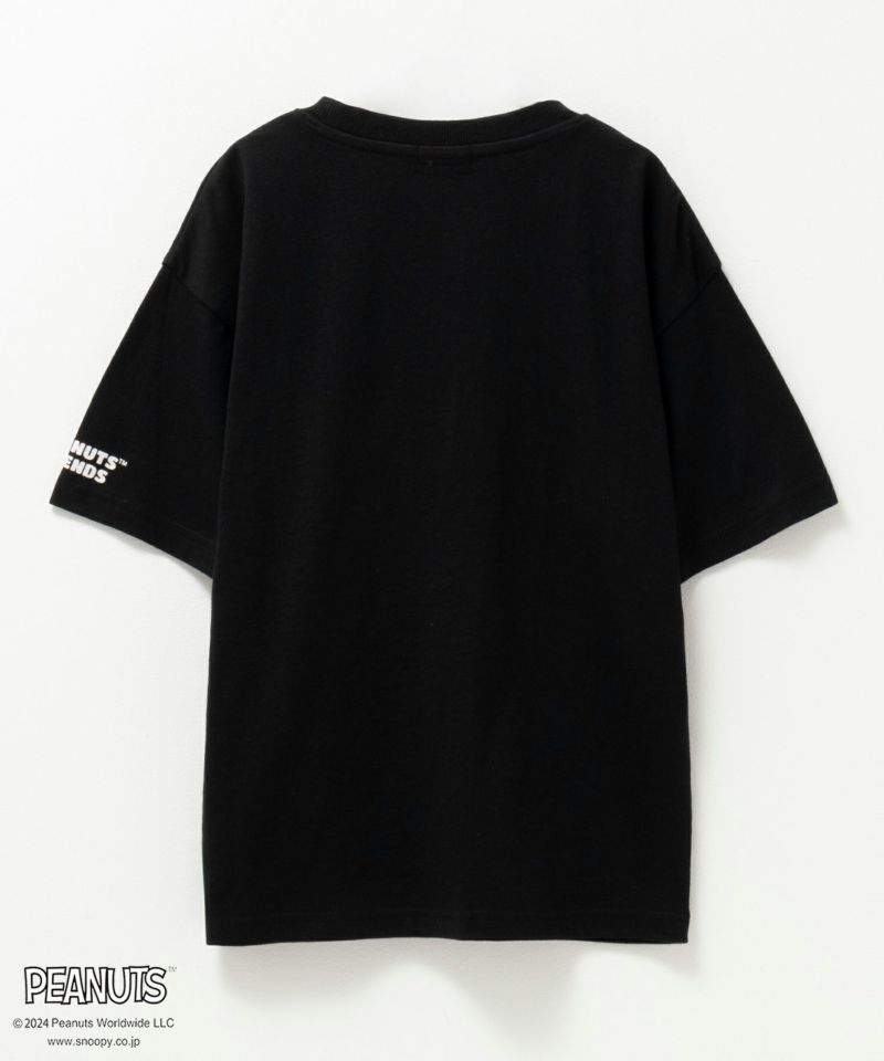 PEANUTS SNOOPY ワンポイント刺繍Tシャツ キッズ ネコポス 対応商品商品画像-2
