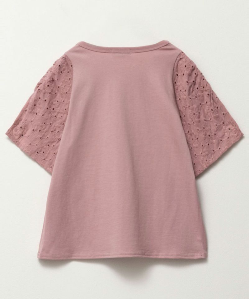 NAVY SARARI  袖レースプルオーバー キッズ メール便 対応商品商品画像-2