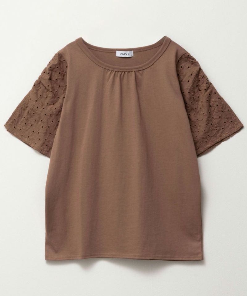 NAVY SARARI 袖レースプルオーバー キッズ メール便 対応商品商品画像-5