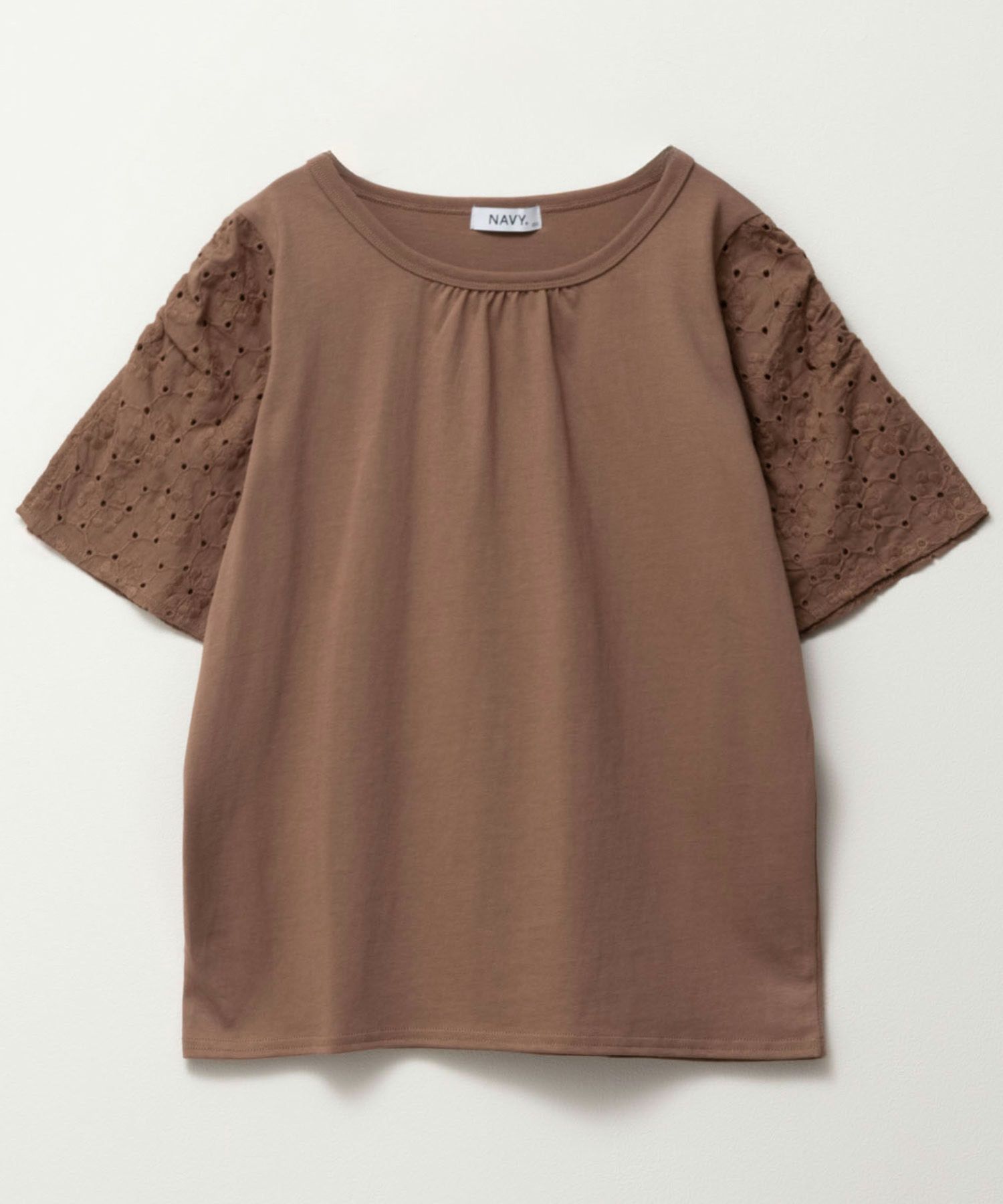 NAVY SARARI 袖レースプルオーバー キッズ メール便 対応商品商品画像-5