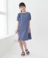 NAVY SARARI 肩ギャザーワンピース キッズ商品サムネイル-1