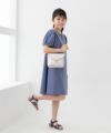 NAVY SARARI 肩ギャザーワンピース キッズ商品サムネイル-3