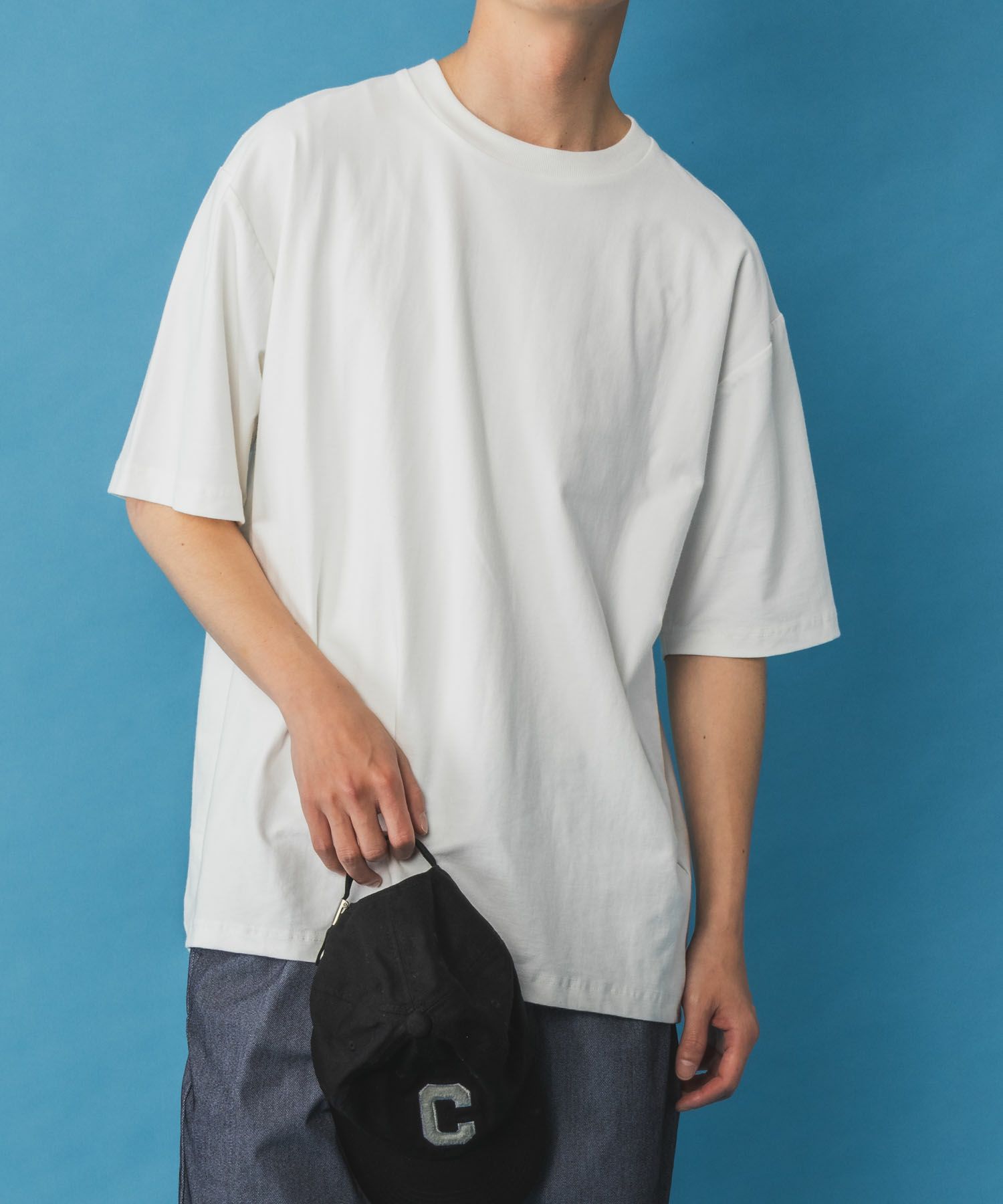 NAVY SARARI  冷感クルーネックTシャツ メンズ商品画像-3