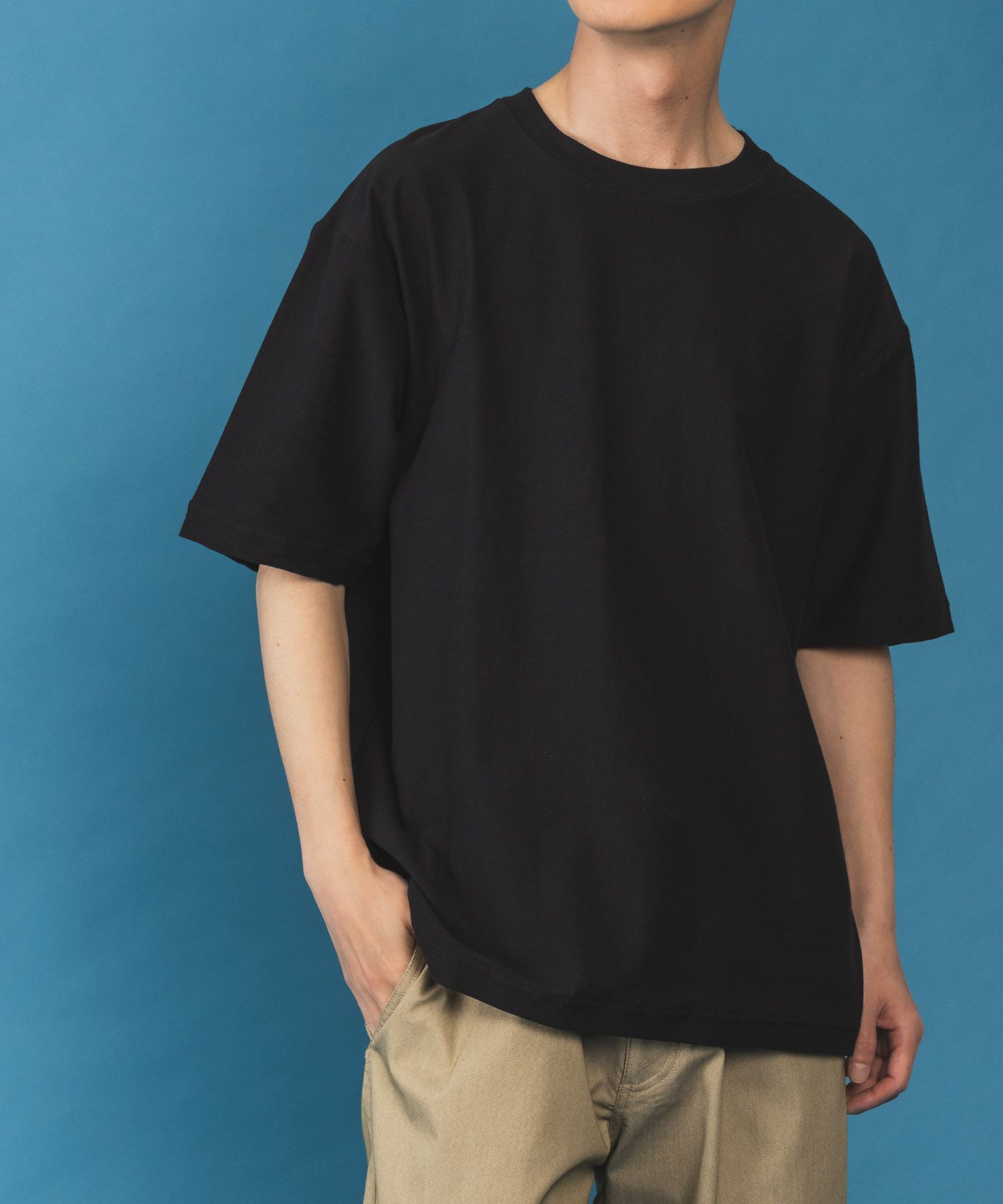 SARARI NAVY 冷感クルーネックTシャツ メンズ