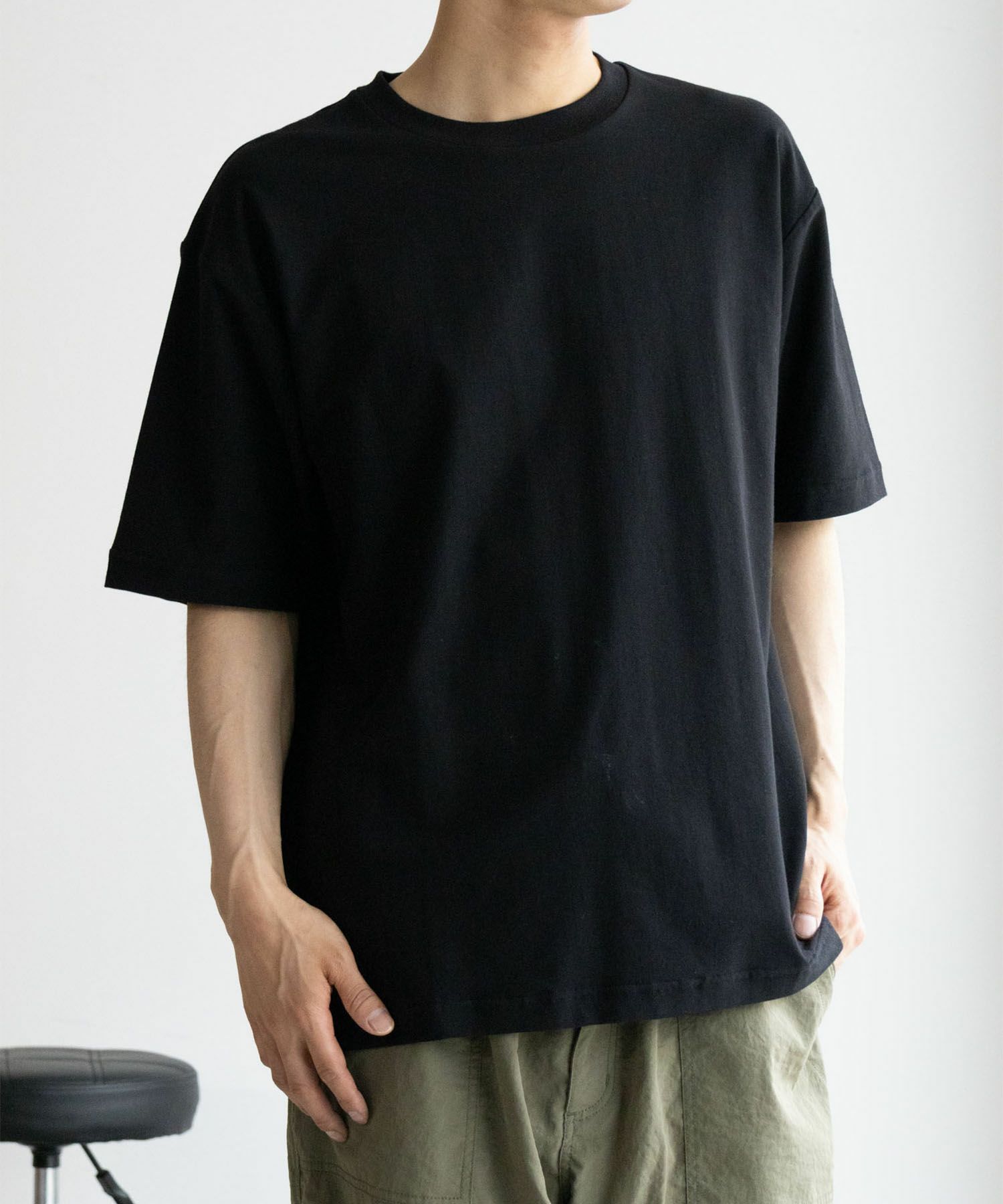NAVY SARARI  冷感クルーネックTシャツ メンズ商品画像-20