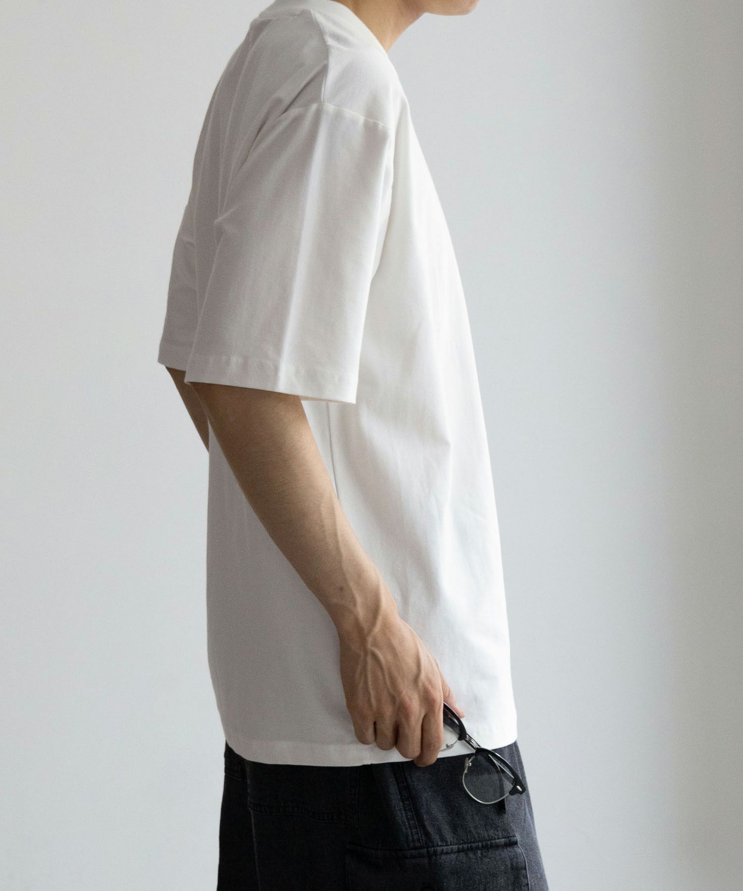 SARARI NAVY 冷感クルーネックTシャツ メンズ