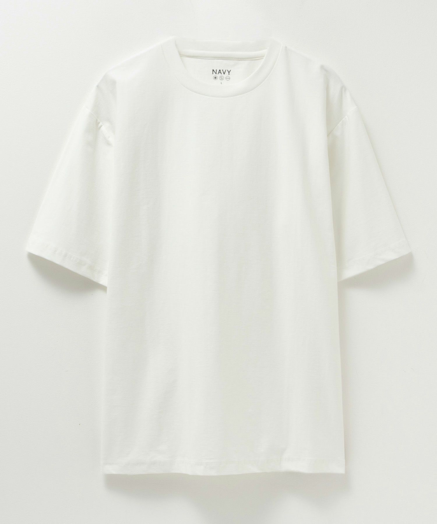 SARARI NAVY 冷感クルーネックTシャツ メンズ