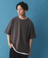 NAVY SARARI 冷感フェイクレイヤードTシャツ メンズ商品サムネイル-7