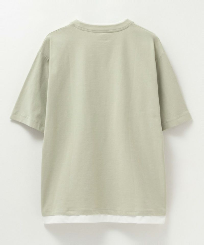 NAVY SARARI 冷感フェイクレイヤードTシャツ メンズ商品画像-28