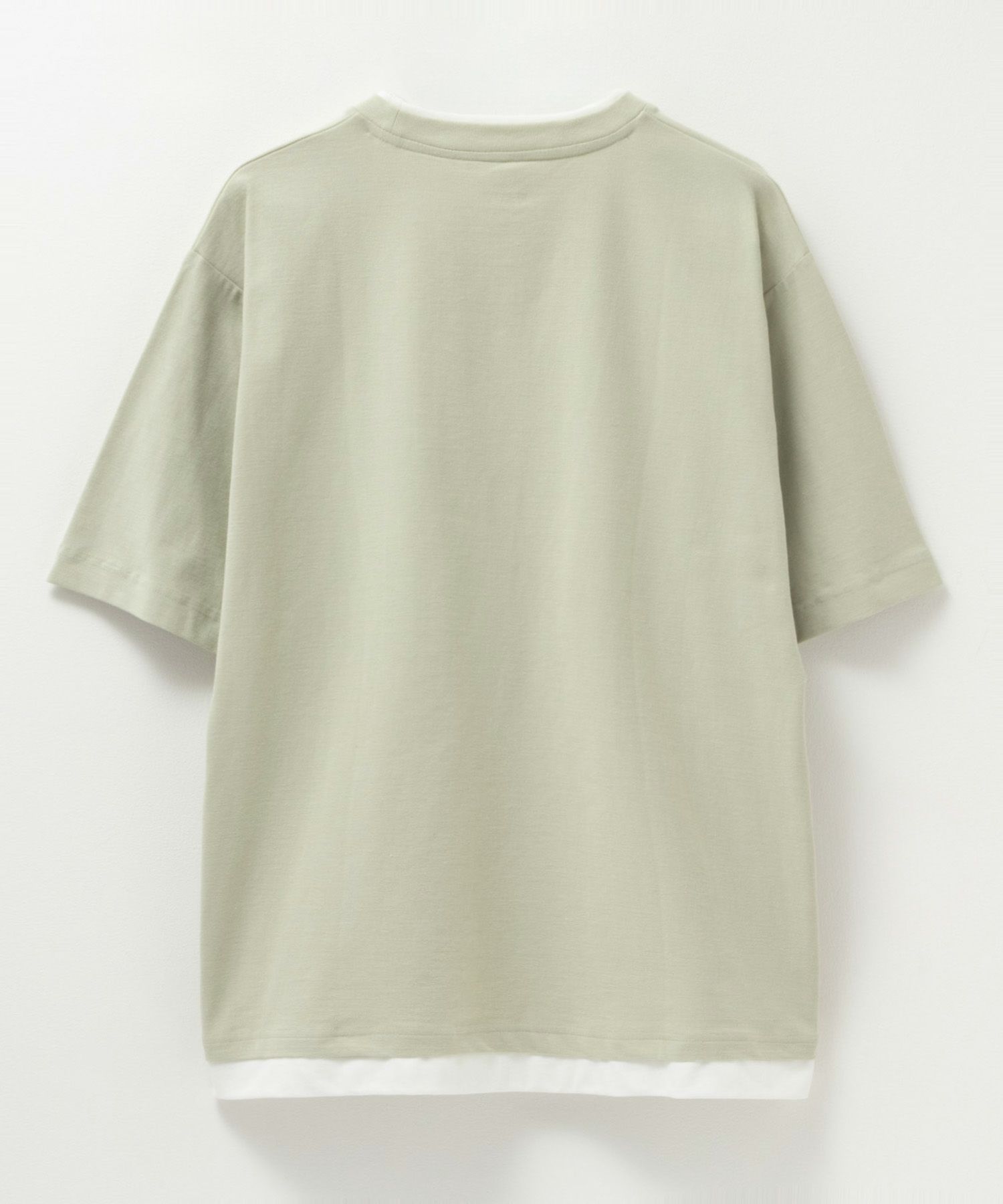 SARARI NAVY 冷感フェイクレイヤードTシャツ メンズ