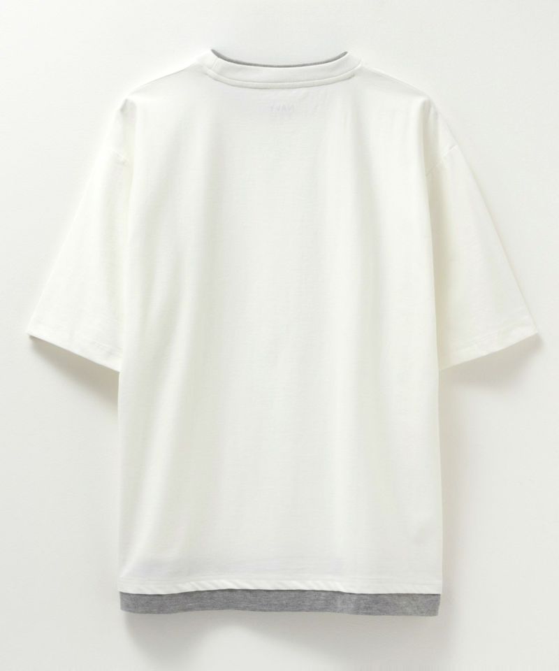 NAVY SARARI  冷感フェイクレイヤードTシャツ メンズ商品画像-30