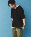 NAVY SARARI 冷感キーネックTシャツ メンズ商品サムネイル-5