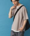 NAVY SARARI  冷感キーネックTシャツ メンズ商品サムネイル-12