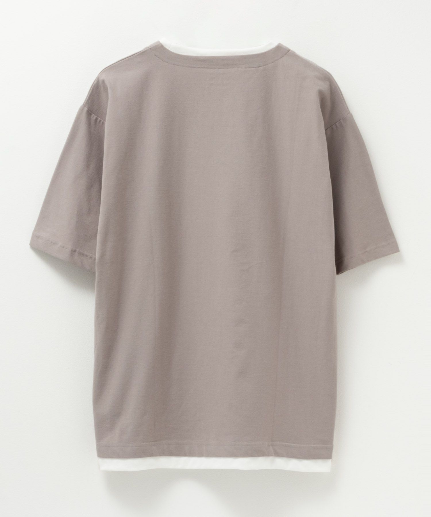SARARI NAVY 冷感キーネックTシャツ メンズ