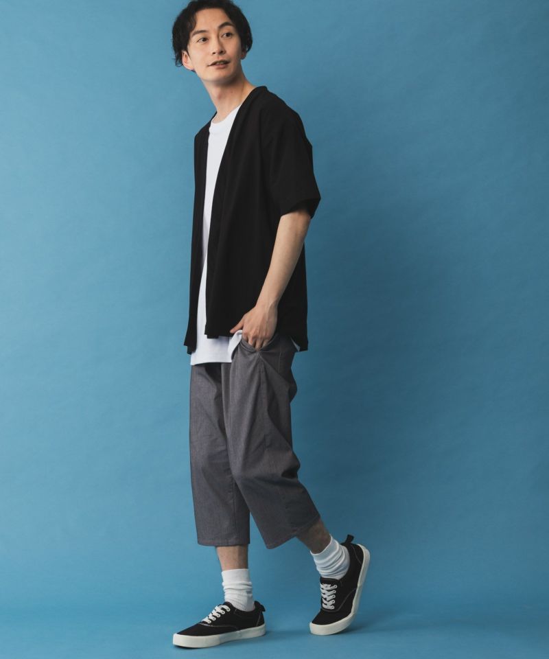 NAVY SARARI 冷感着流しカーディガン メンズ商品画像-8