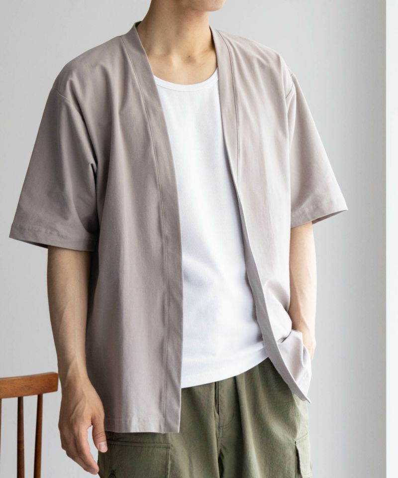 NAVY SARARI 冷感着流しカーディガン メンズ商品画像-15