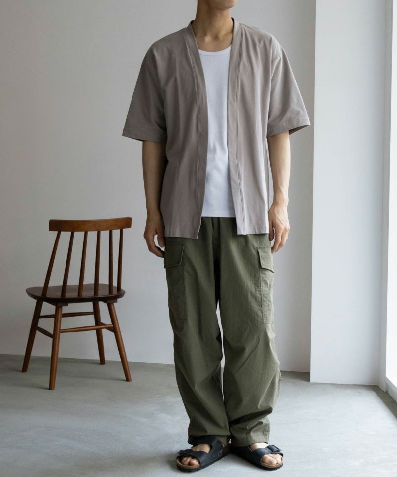 NAVY SARARI  冷感着流しカーディガン メンズ商品画像-18