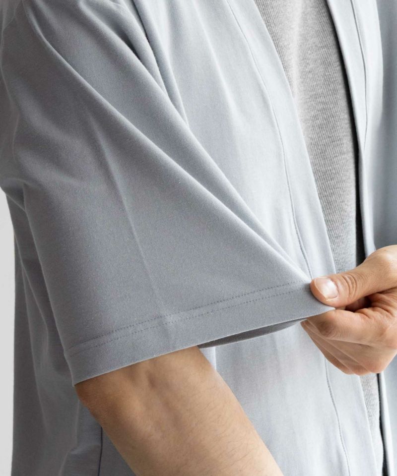 NAVY SARARI  冷感着流しカーディガン メンズ商品画像-21