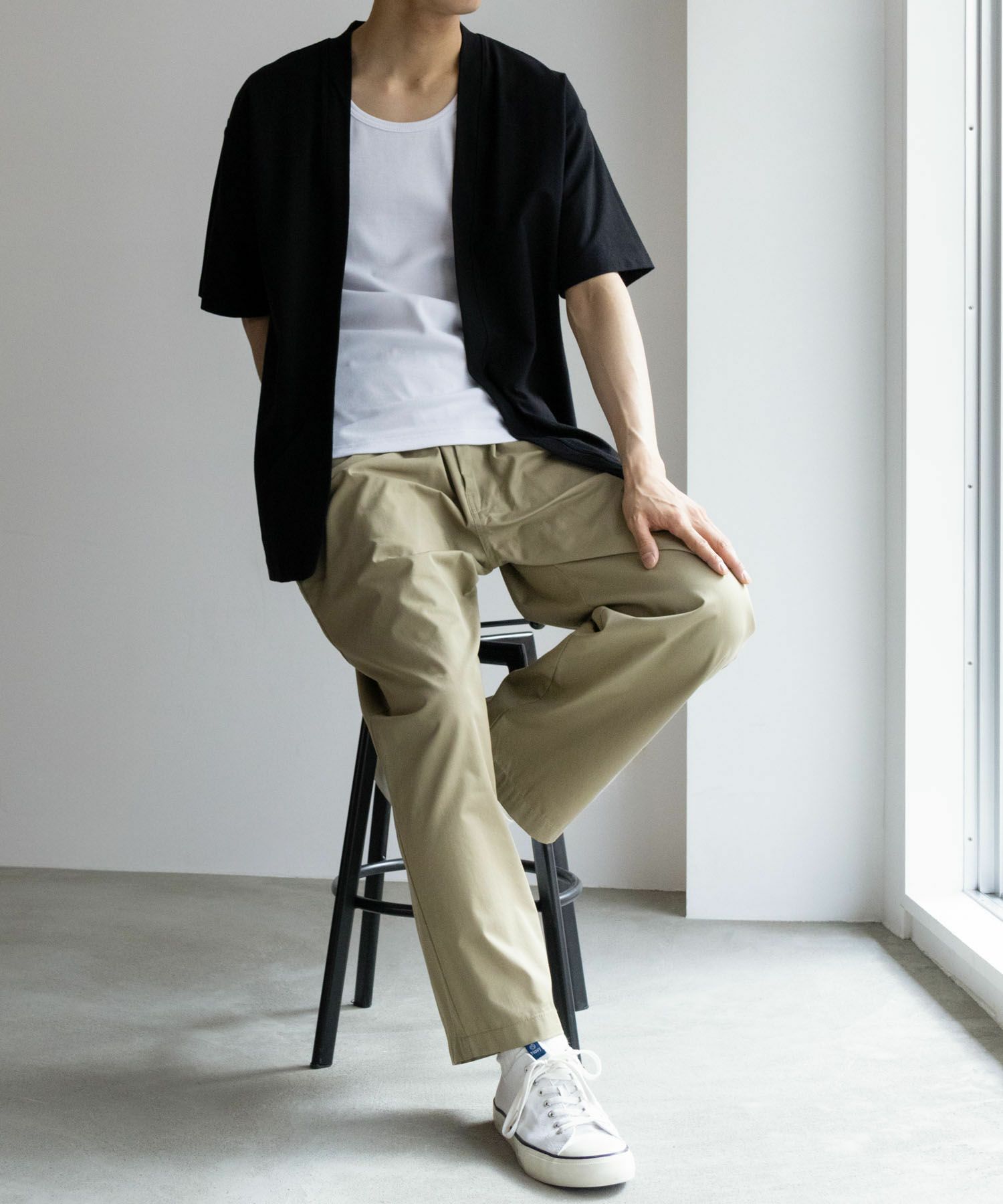 NAVY SARARI  冷感着流しカーディガン メンズ商品サムネイル-23