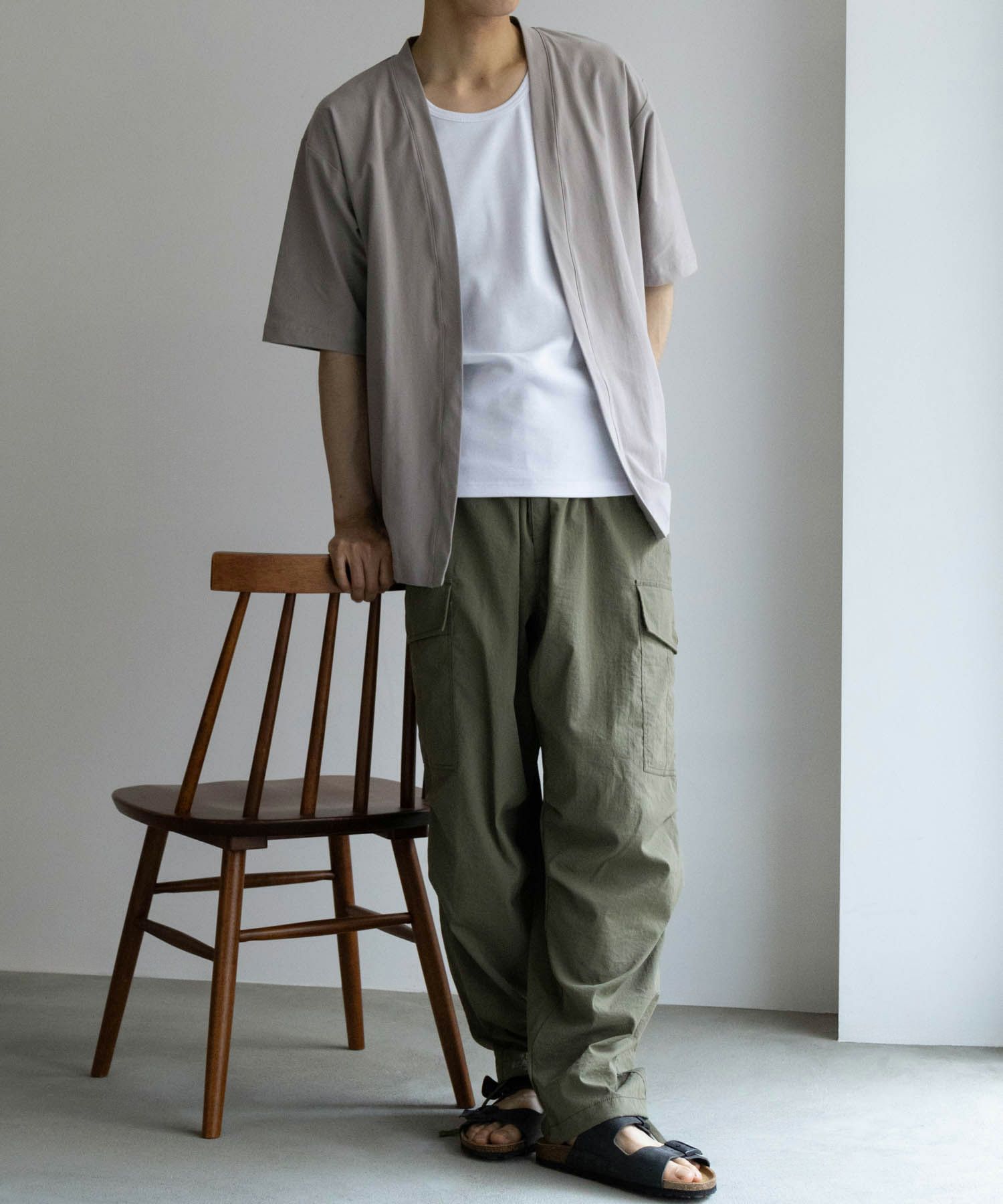 SARARI NAVY 冷感着流しカーディガン メンズ